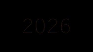 Yıl Metni canlandırma hareketi grafikleri