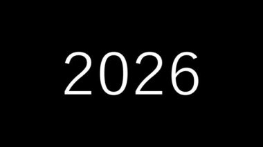 Yıl Metni canlandırma hareketi grafikleri