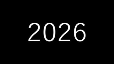 Yıl Metni canlandırma hareketi grafikleri