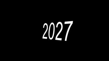 Yıl Metni canlandırma hareketi grafikleri