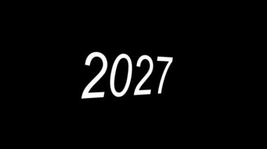 Yıl Metni canlandırma hareketi grafikleri