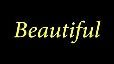 Pozitif kelimelere övgü animasyon hareketi grafikleri