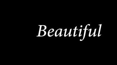 Pozitif kelimelere övgü animasyon hareketi grafikleri