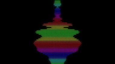 Ses Spektrumu Görselleştirici Hareketi Grafikleri Arkaplanı