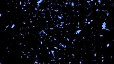 Kozmos düşen parçacıklar hareket grafikleri