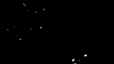 Kozmos düşen parçacıklar hareket grafikleri