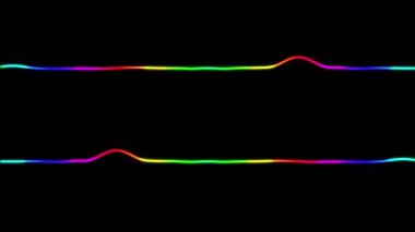 Ses Spektrumu Görselleştirici Doğrusal Çizgi Hareketi Grafikleri