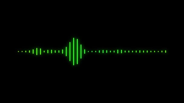 Audio Spectrum Audio Visualizer Motion Graphics Background — стоковое видео