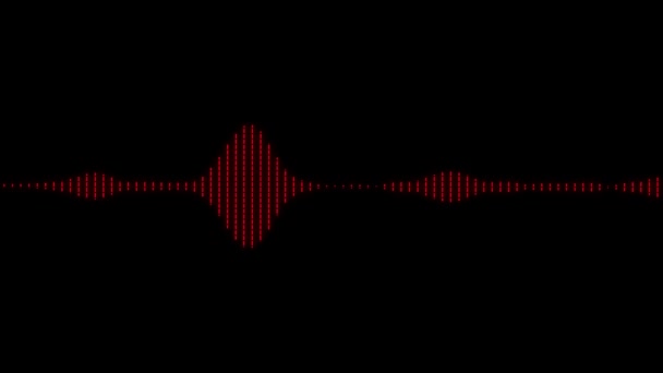 Audio Spectrum Audio Visualizer Motion Graphics Background — стоковое видео