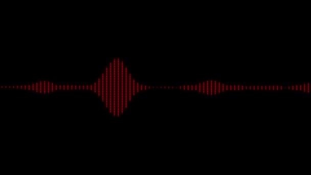 Audio Spectrum Audio Visualizer Beweging Graphics Achtergrond — Stockvideo