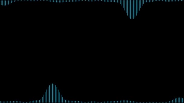 Audio Spectrum Audio Visualizer Motion Graphics Background — Stock video