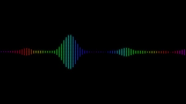 Audio Spectrum Audio Visualizer Motion Graphics Hintergrund — Stockvideo