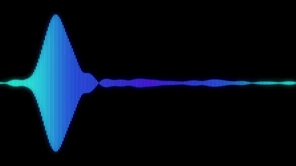 Audio Spectrum Audio Visualizer Motion Graphics Background — стоковое видео