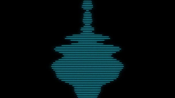 Espectro Audio Visualizador Audio Gráficos Movimiento Fondo — Vídeo de stock