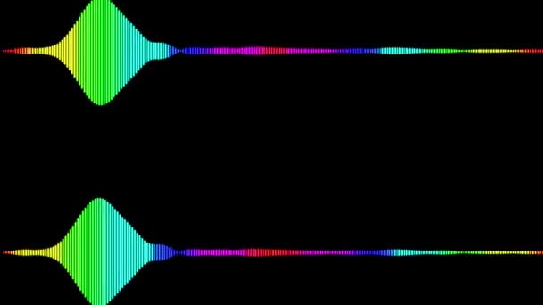 Ses Spektrumu Görselleştirici Hareketi Grafikleri Arkaplanı — Stok video