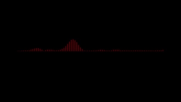 Audio Spectrum Audio Visualizer Motion Graphics Background — Stock video
