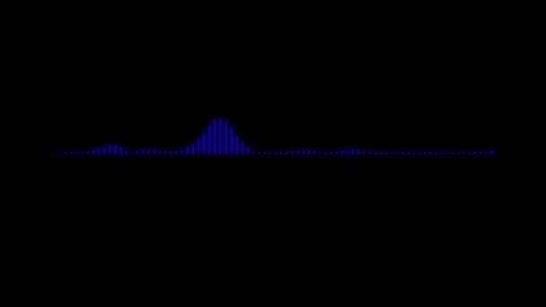 Audio Spectrum Audio Visualizer Beweging Graphics Achtergrond — Stockvideo