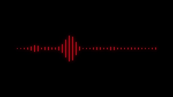 Audio Spectrum Audio Visualizer Motion Graphics Background — Stock Video