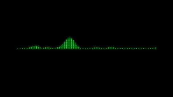 Ljudspektrum Audio Visualizer Motion Graphics Bakgrund — Stockvideo