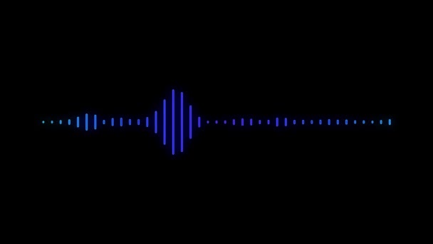 Audio Spectrum Audio Visualizer Motion Graphics Background — стоковое видео