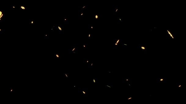Cosmos Partículas Que Caen Gráficos Movimiento — Vídeo de stock