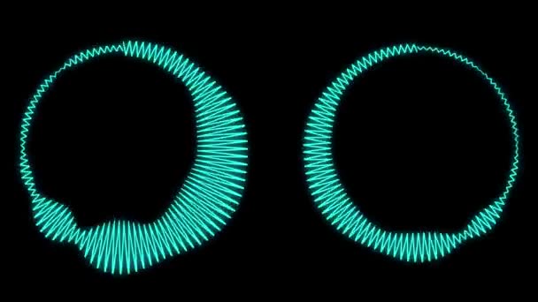 Espectro Áudio Circle Visualizador Áudio Motion Graphics — Vídeo de Stock