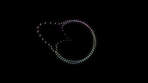 Audio Spectrum Circle Audio Visualizer Motion Graphics — Stock Video