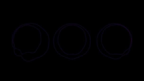 Audio Spectrum Circle Audio Visualizer Motion Graphics — Stock videók