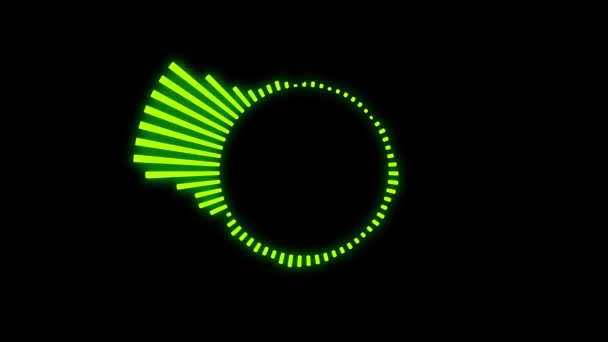 Audio Spectrum Circle Audio Visualizer Motion Graphics — Stockvideo