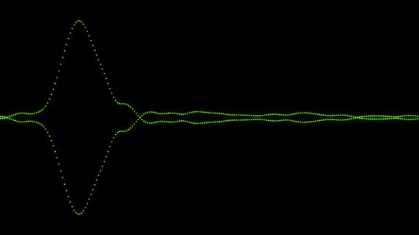 Audio Spectrum Audio Visualizer Линейная Графика Движения — стоковое видео