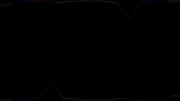 音频频谱音频可视化器线性直线运动图形 — 图库视频影像