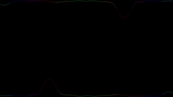 Audio Spectrum Audio Visualizer Linear Line Motion Graphics — Wideo stockowe