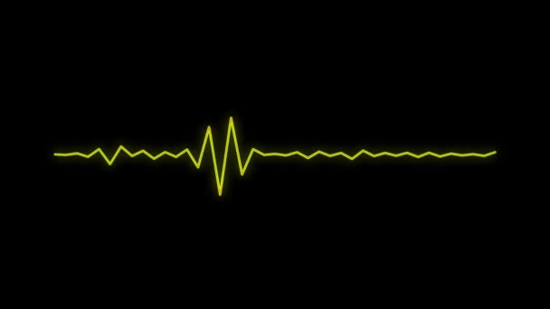 Espectro Audio Visualizador Audio Línea Lineal Gráficos Movimiento — Vídeo de stock