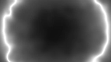 Neon dairesi bozulması parlayan animasyon hareketi grafikleri