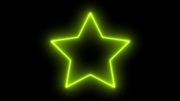 Звёздно-неоновая анимационная графика