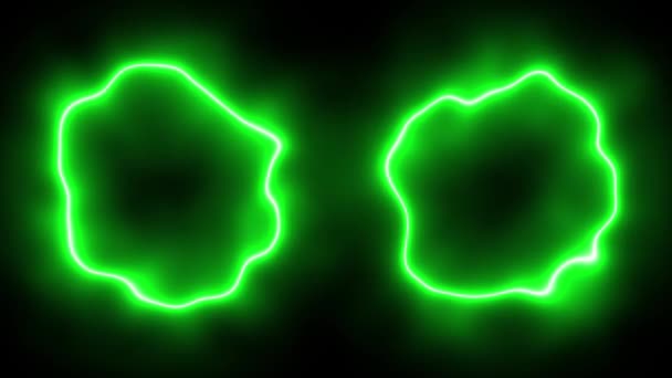 Fluo Cercle Distorsion Lumineux Animation Motion Graphiques — Video