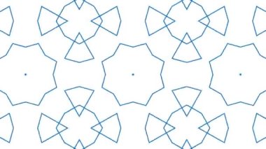 Geometrik desen beyaz arkaplan animasyon hareket grafikleri