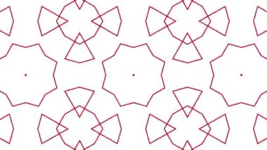 Geometrik desen beyaz arkaplan animasyon hareket grafikleri