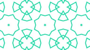 Geometrik desen beyaz arkaplan animasyon hareket grafikleri