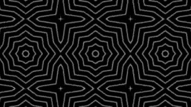 Geometrik desen basit çizgi kaleydoskop hareket grafikleri