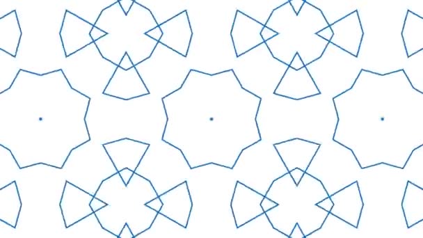 Padrão Geométrico Animação Fundo Branco Movimento Gráficos — Vídeo de Stock