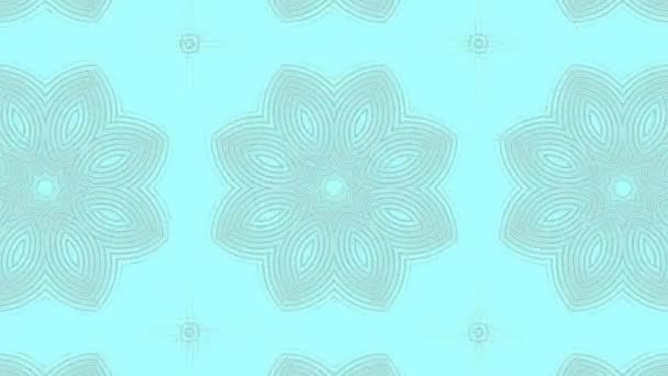 Geometric Pattern Simple Line Kaleidoscope Motion Graphics — Stock Video