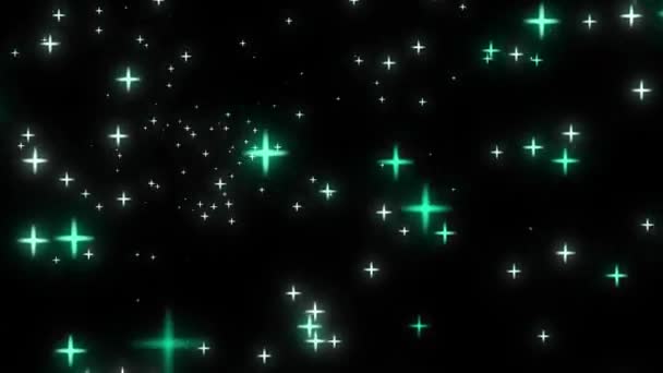 Yıldız Döndürme Parçacık Hareketi Grafikleri — Stok video