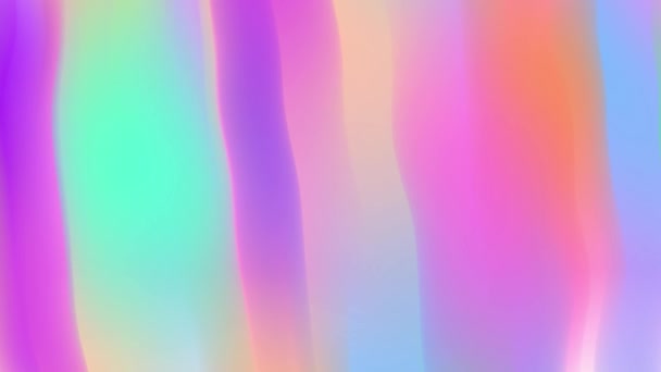 Rainbow Veil Curtain Background Motion Graphics — Stock Video