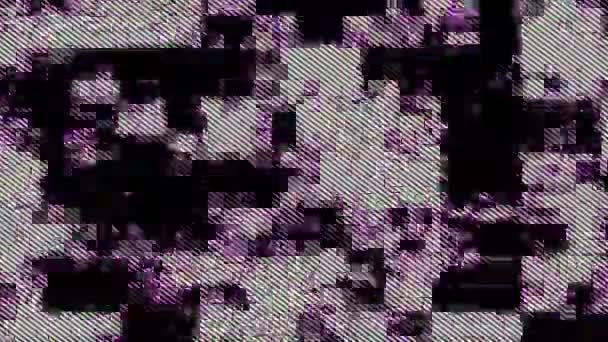 Block Blinkt Mosaik Hintergrund Bewegungsgrafik — Stockvideo