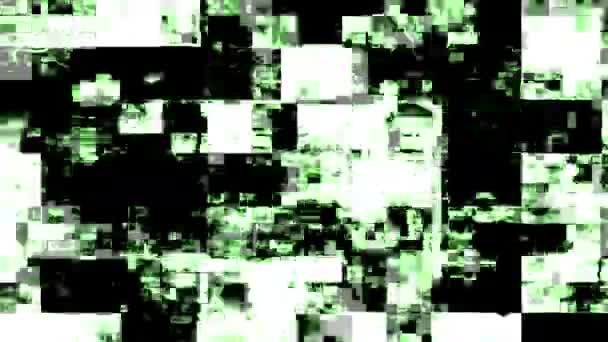 Blocco Lampeggiante Mosaico Sfondo Grafica Movimento — Video Stock