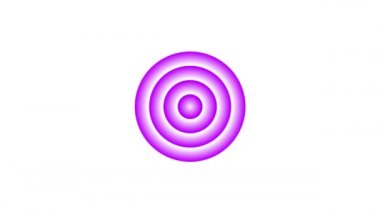 Dalga ses dalgası beyaz arka plan şekil canlandırma grafikleri