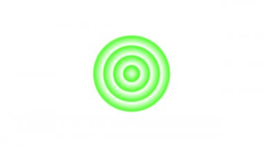 Dalga ses dalgası beyaz arka plan şekil canlandırma grafikleri