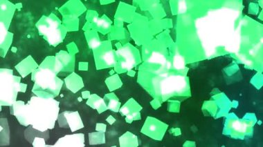 Küp yüzen parçacık canlandırma grafikleri