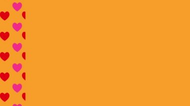 Kalp işareti arkaplan canlandırma hareketi grafikleri